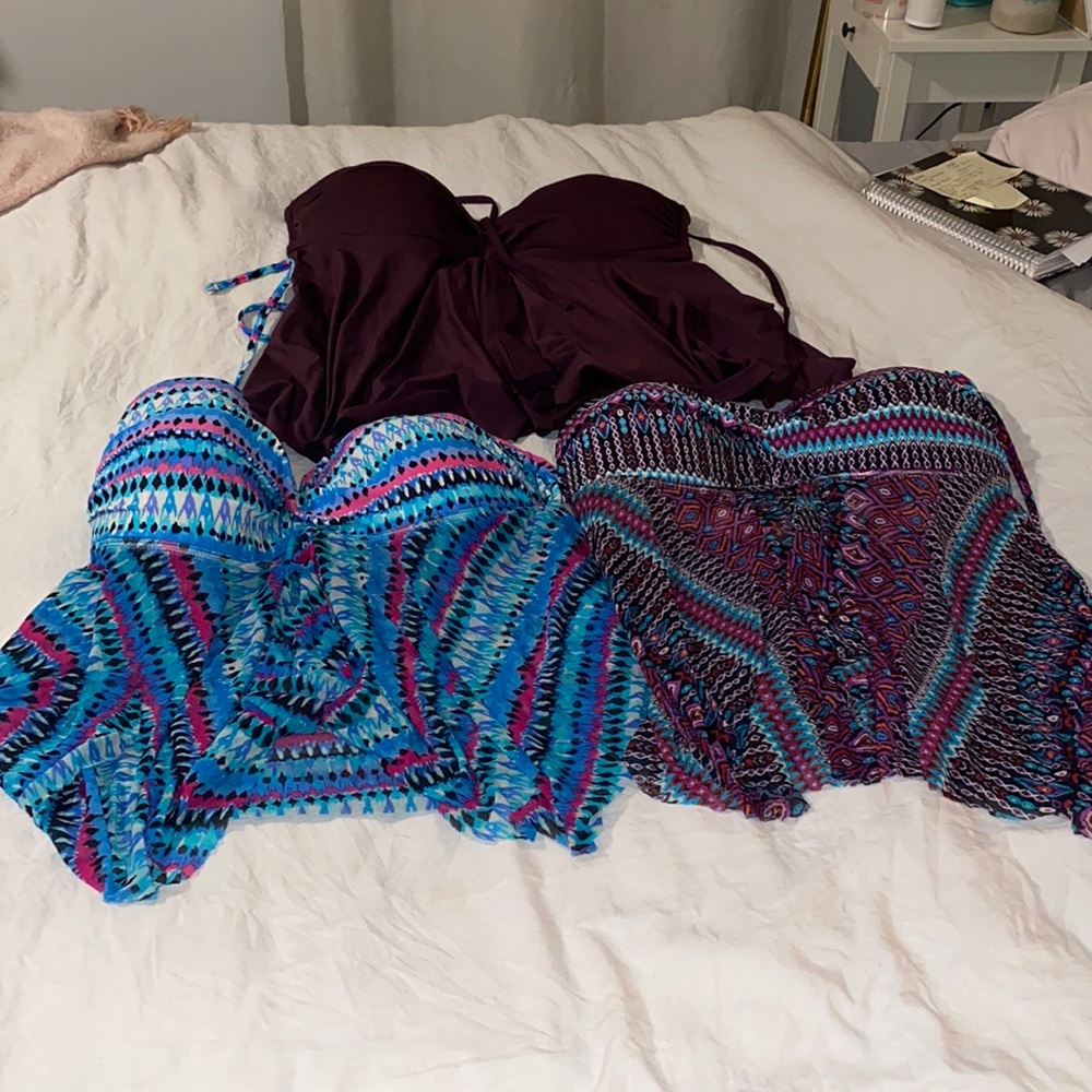 Three Tannkini Bathing Suit Tops